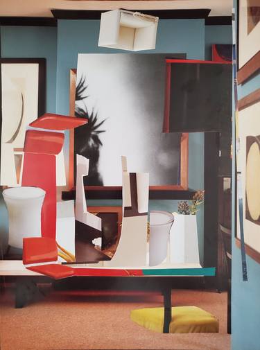 Original Interiors Collage by Shelton Walsmith