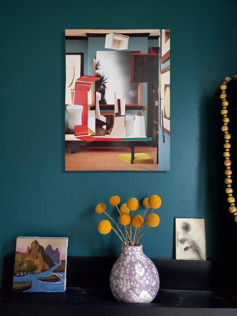 Original Cubism Interiors Collage by Shelton Walsmith