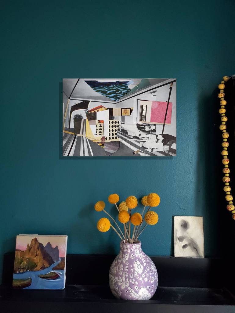 Original Cubism Interiors Collage by Shelton Walsmith