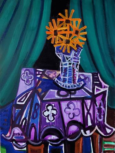Original Cubism Still Life Paintings by Shelton Walsmith