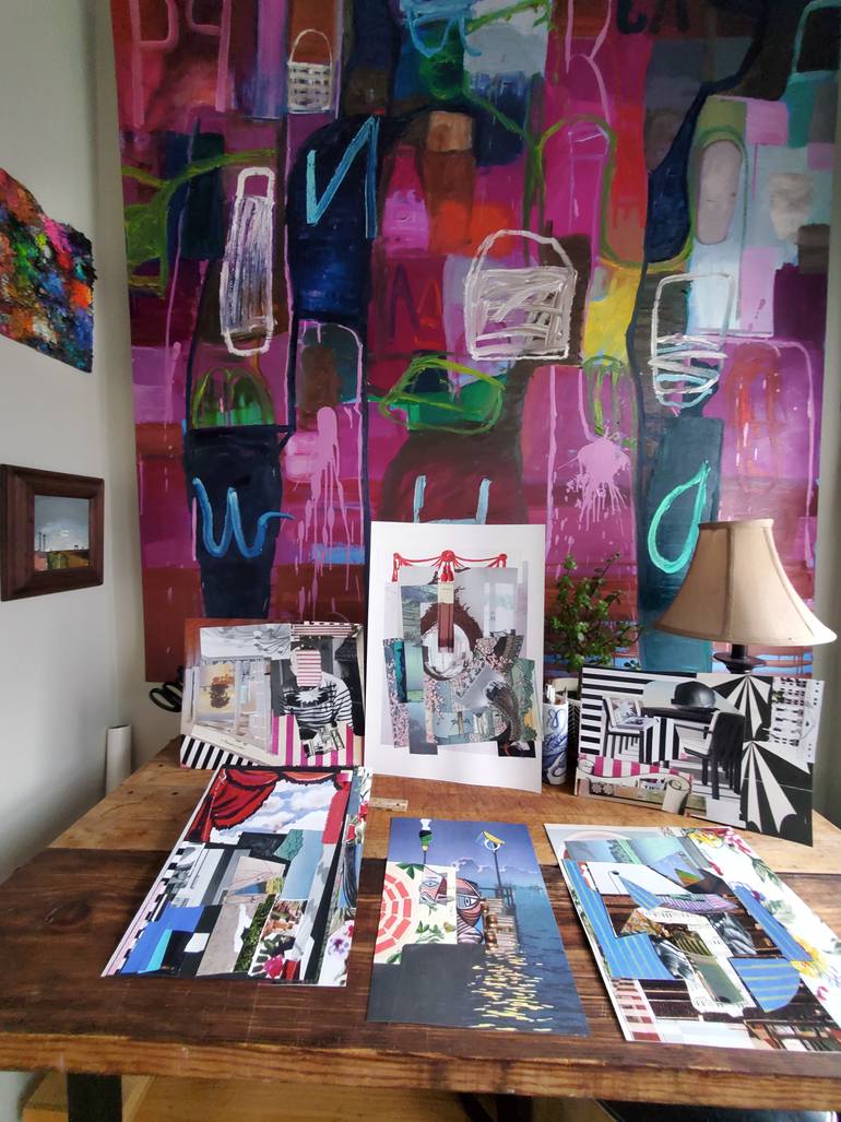 Original Cubism Other Collage by Shelton Walsmith