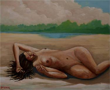 Print of Impressionism Nude Paintings by Jean Pierre Bergoeing