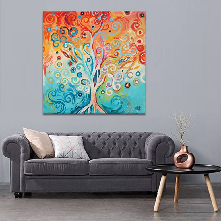 Original Abstract Landscape Painting by Natasha Wescoat