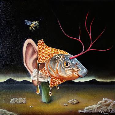 Original Surrealism Animal Paintings by Gabriele Esau