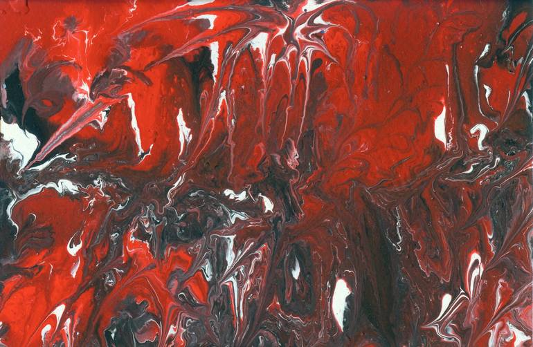 Original Abstract Expressionism Abstract Painting by Ina Gal