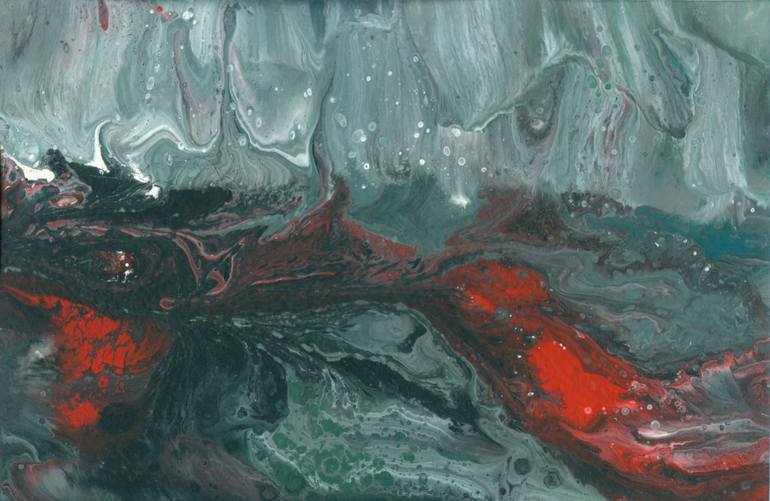 Original Abstract Expressionism Abstract Painting by Ina Gal