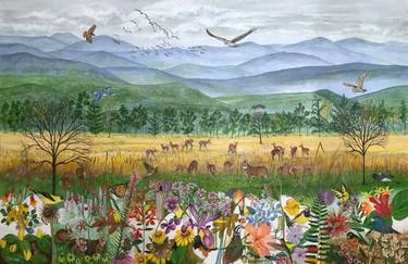 Original Contemporary Aerial Painting by Trena Mcnabb