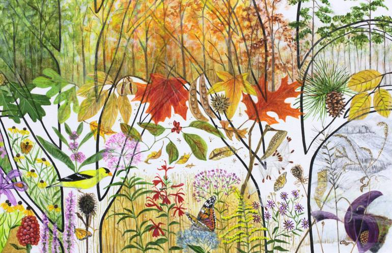 Original Conceptual Nature Painting by Trena Mcnabb