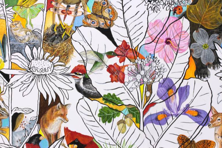 Original realism, fine art, painting, Floral Painting by Trena Mcnabb
