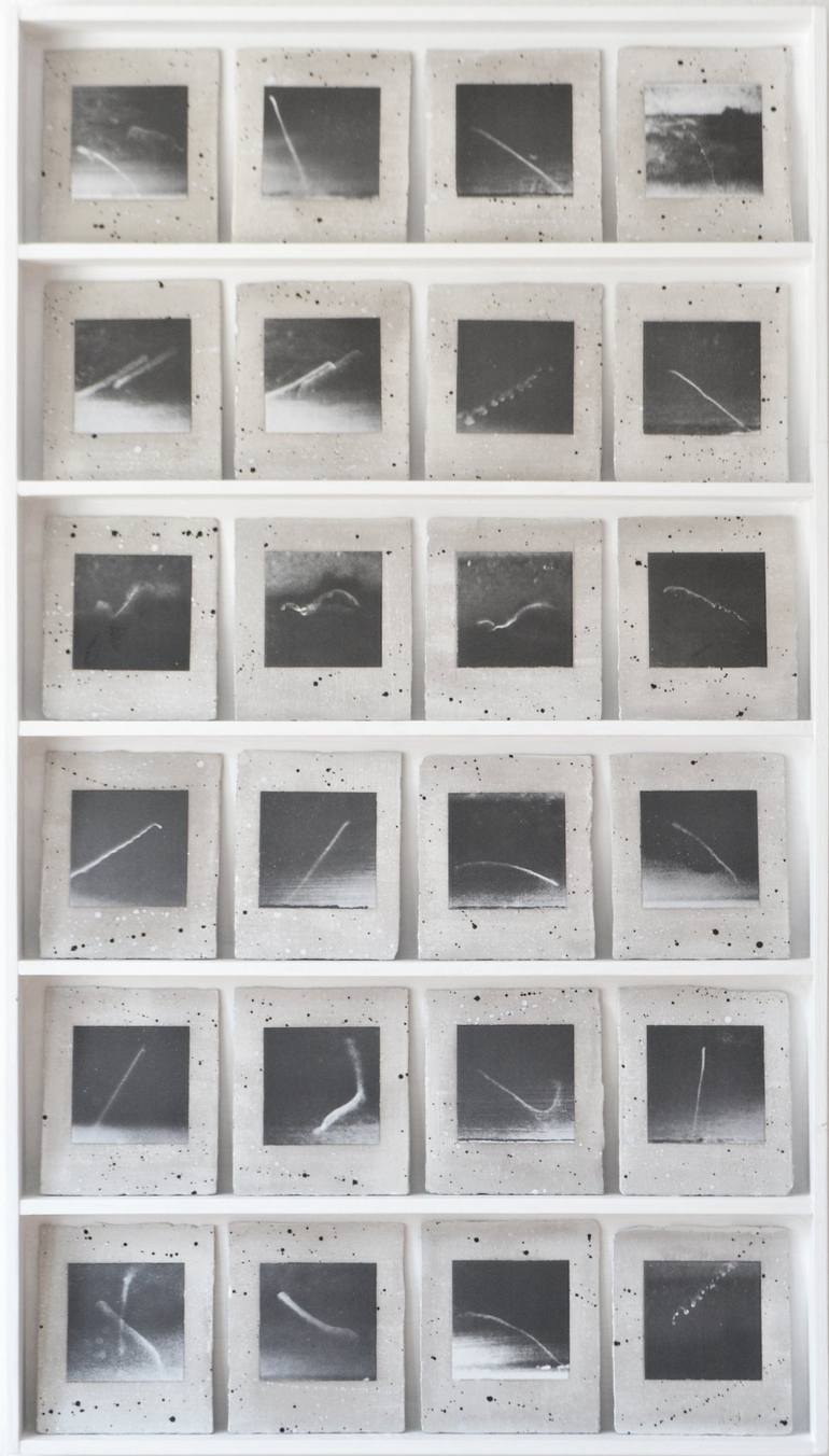 Original Abstract Outer Space Sculpture by Margreet Zwetsloot