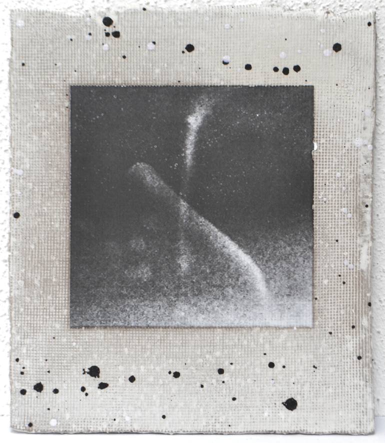 Original Abstract Outer Space Sculpture by Margreet Zwetsloot