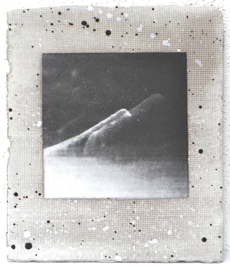 Original Abstract Outer Space Sculpture by Margreet Zwetsloot