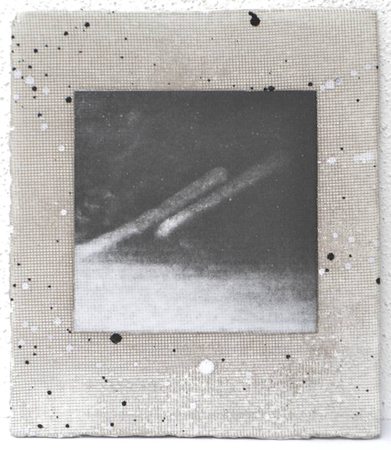 Original Abstract Outer Space Sculpture by Margreet Zwetsloot