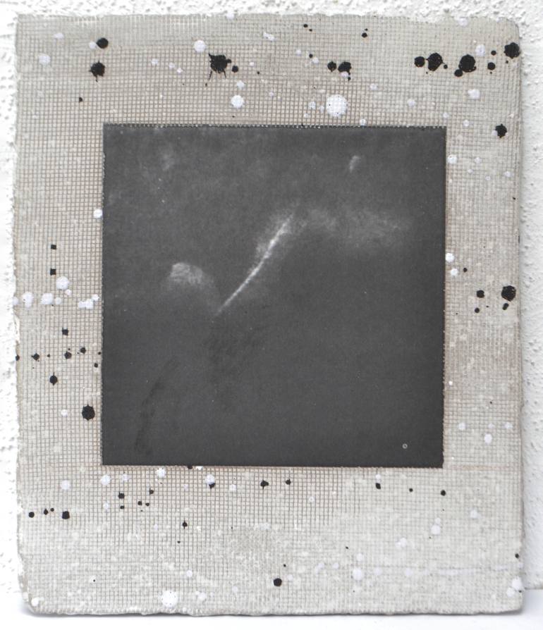 Original Abstract Outer Space Sculpture by Margreet Zwetsloot