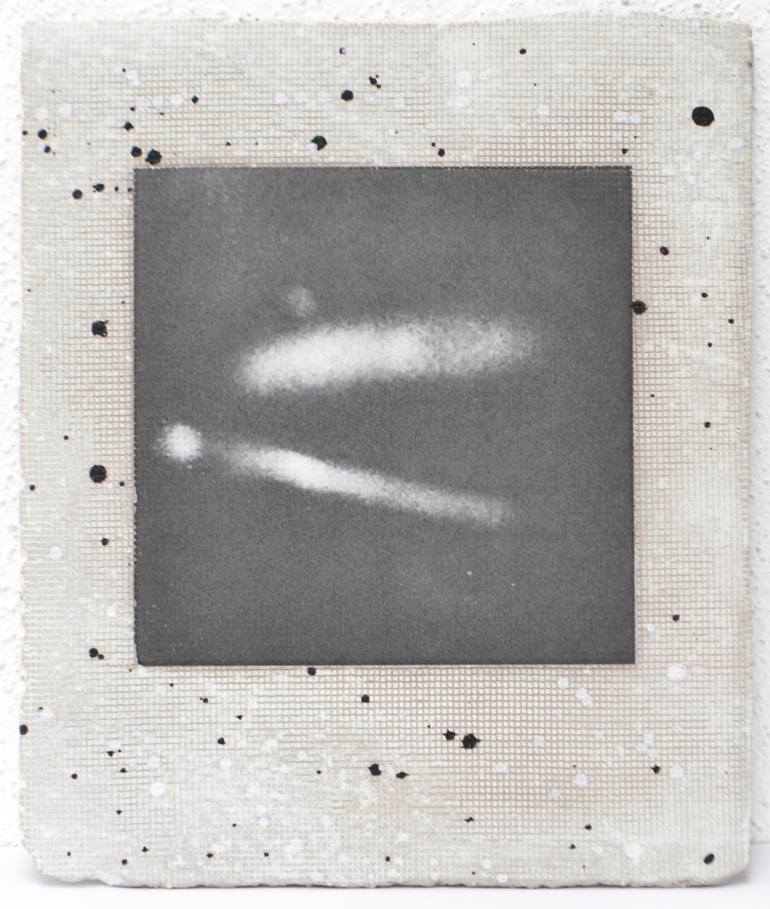 Original Abstract Outer Space Mixed Media by Margreet Zwetsloot