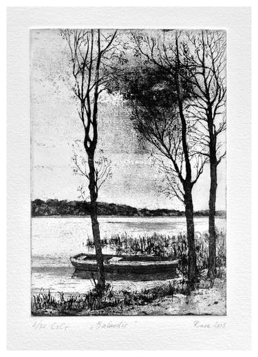 Original Realism Nature Printmaking by Rasa Prismontiene