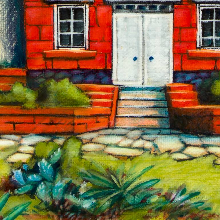 Original Folk Architecture Painting by Aeren El