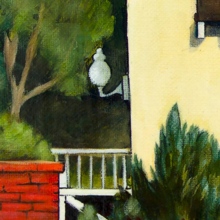 Original Folk Architecture Painting by Aeren El