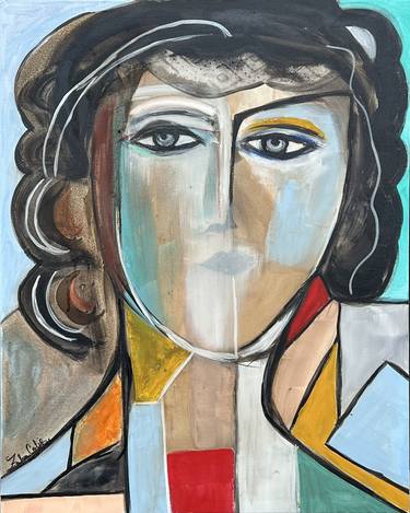 Original Abstract Expressionism Abstract Painting by  Asya Zahia Colie