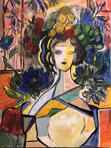 Original Figurative Abstract Painting by  Asya Zahia Colie