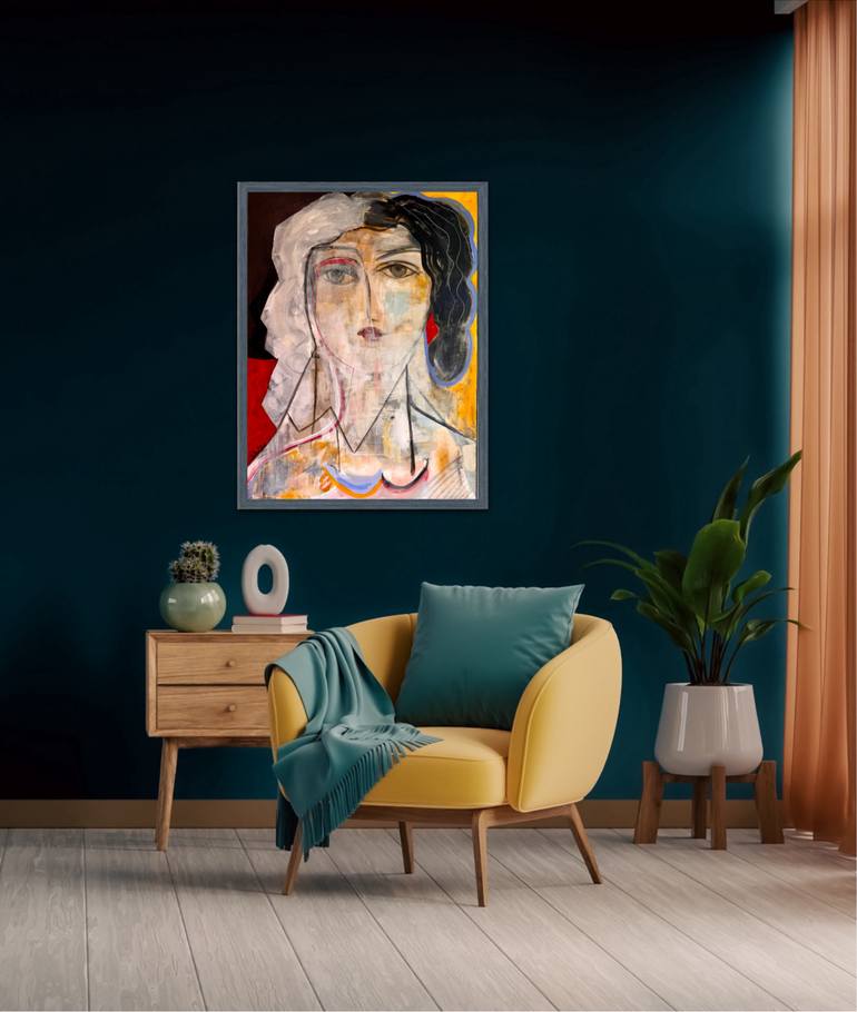 Original Abstract Expressionism Abstract Painting by  Asya Zahia Colie