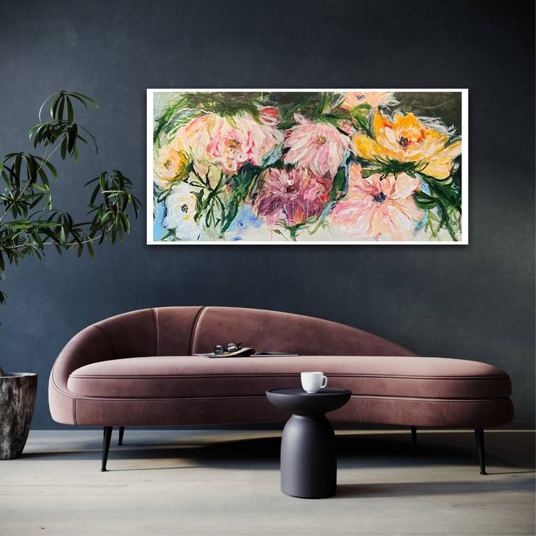 Original Floral Painting by  Asya Zahia Colie