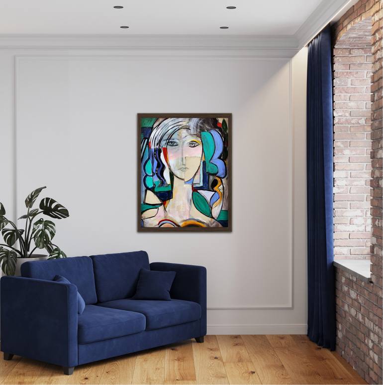 Original Abstract Expressionism Abstract Painting by  Asya Zahia Colie