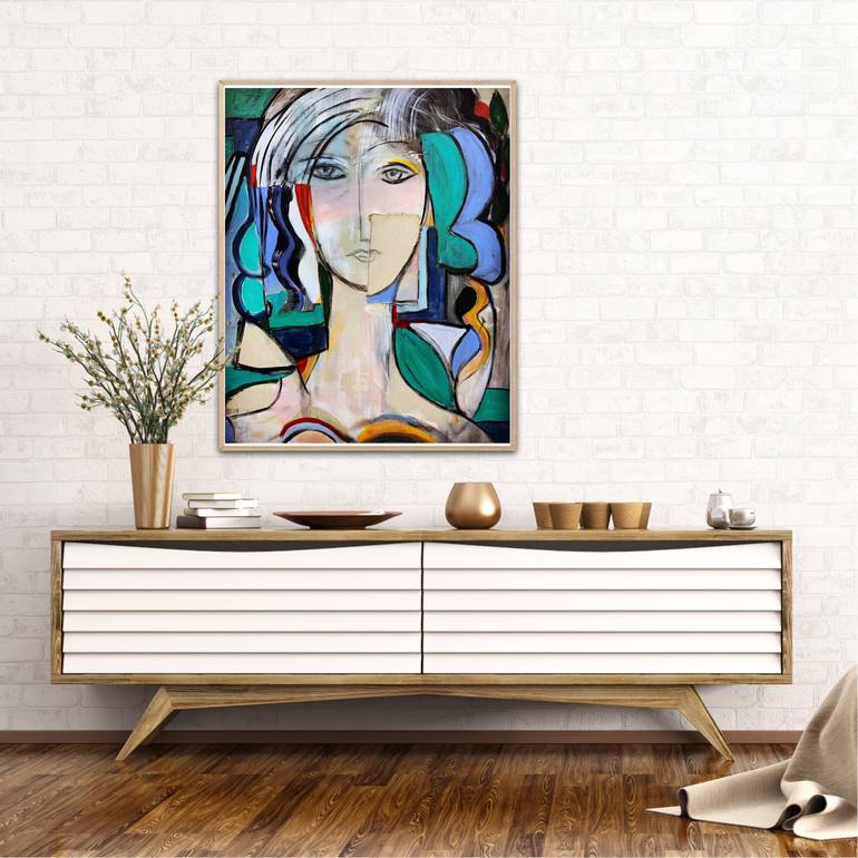 Original Abstract Expressionism Abstract Painting by  Asya Zahia Colie