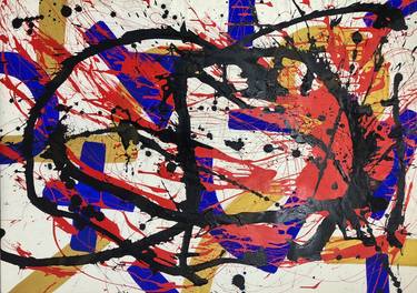 Original Abstract Expressionism Abstract Paintings by Oliver Schibli