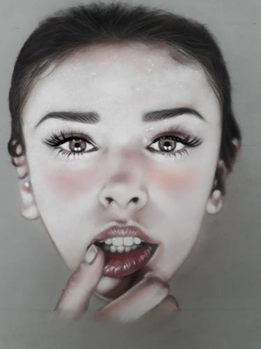 Print of Photorealism Women Drawings by Semiha Peyman