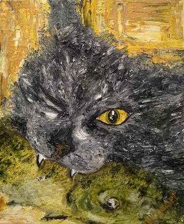Print of Cats Paintings by Olga Getmane