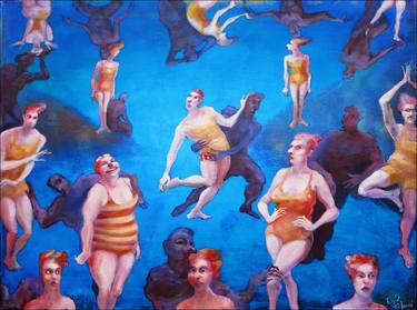 Original Figurative People Paintings by Egle Colucci