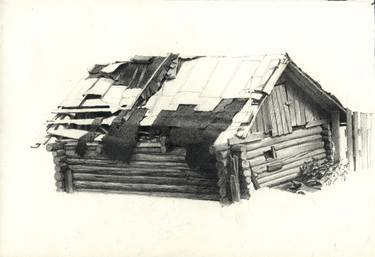 Original Rural life Drawings by Alexey Ivanov