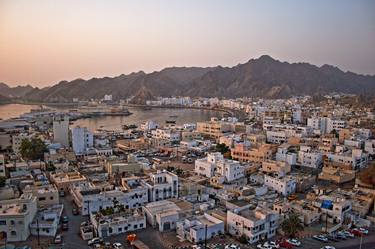 Port Sultan Qaboos and Muttrah, Oman at Sunset - Limited Edition 1 of 25 thumb