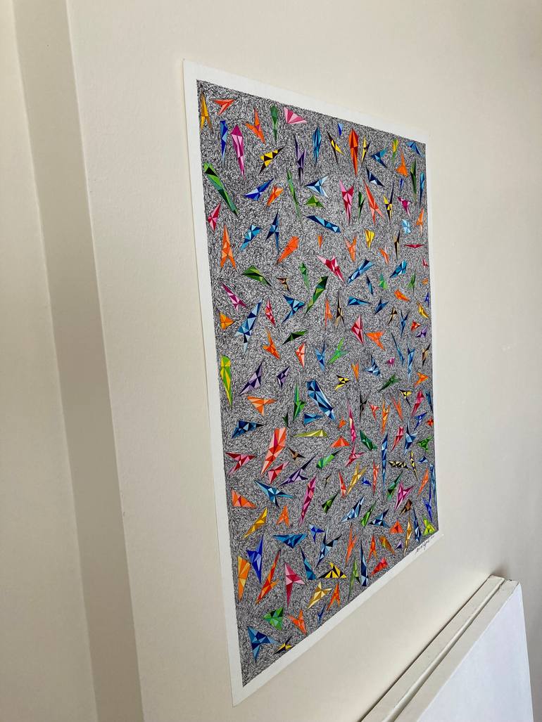Original Abstract Expressionism Abstract Painting by Murat Aypek