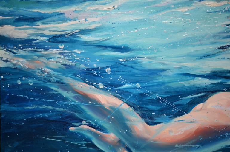 Original Figurative Nude Painting by Rafał Knop