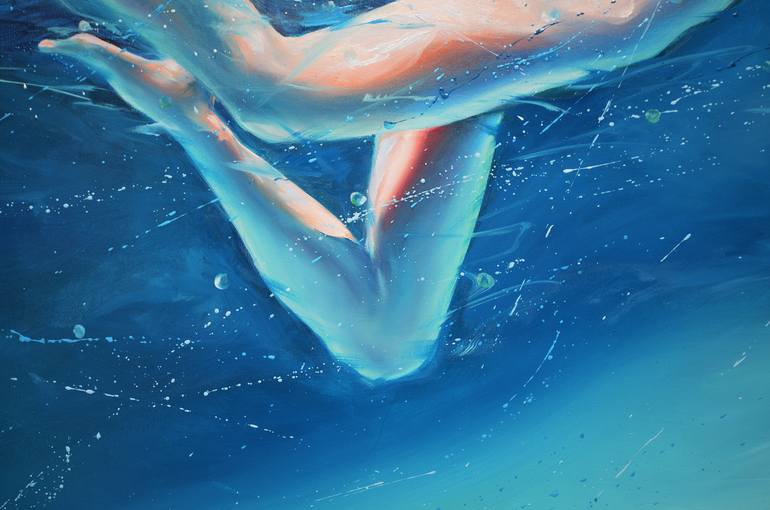 Original Figurative Nude Painting by Rafał Knop