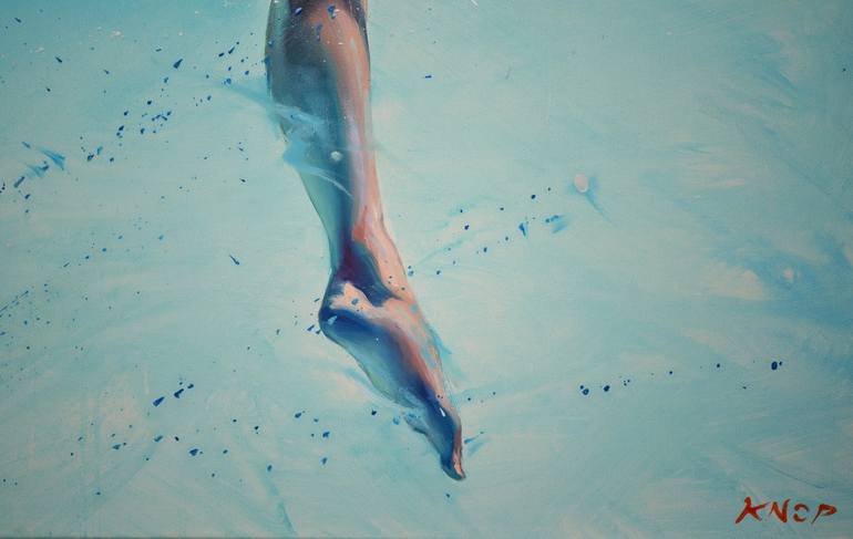Original Figurative Nude Painting by Rafał Knop