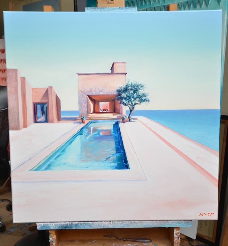 Original Realism Architecture Painting by Rafał Knop