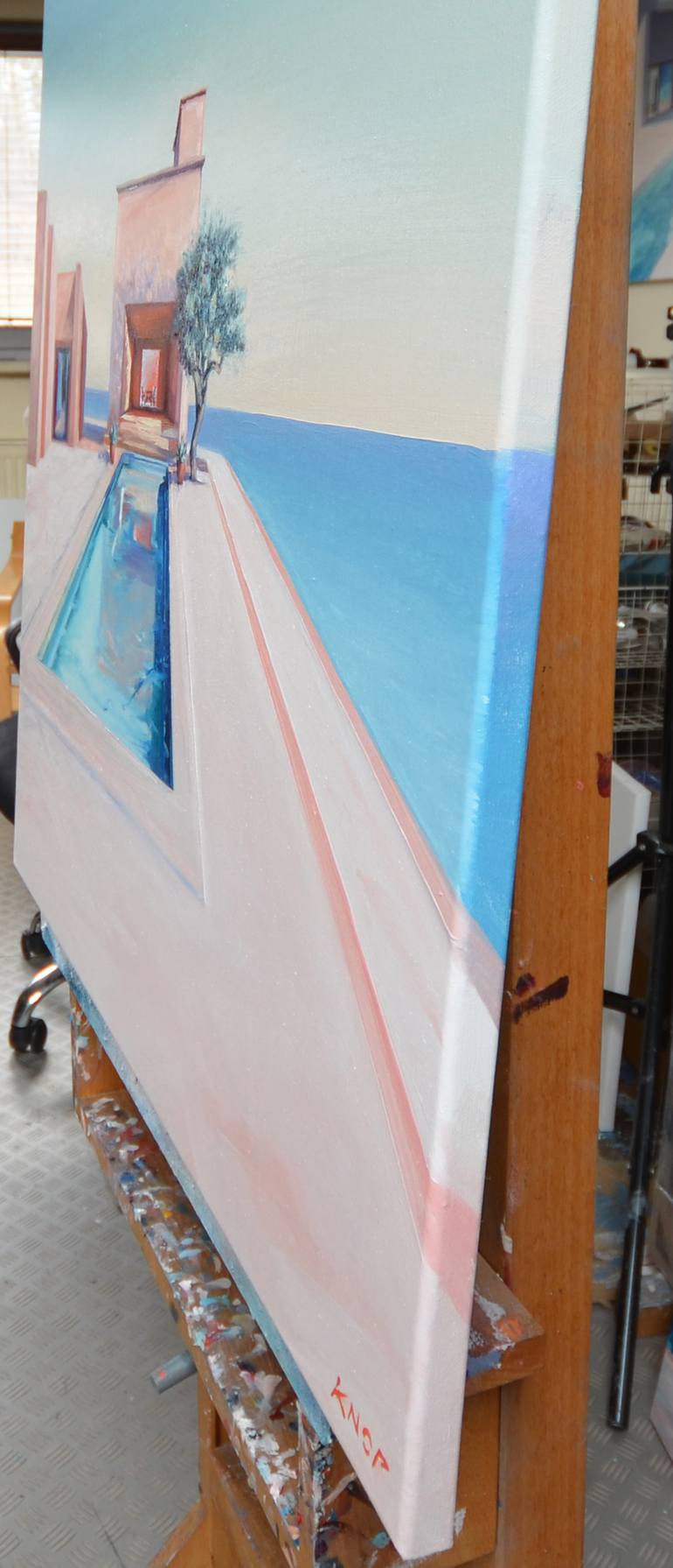 Original Realism Architecture Painting by Rafał Knop