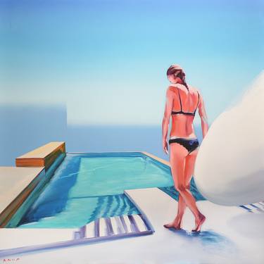 Print of Surrealism Beach Paintings by Rafał Knop