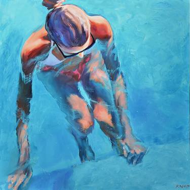 Print of Figurative Beach Paintings by Rafał Knop