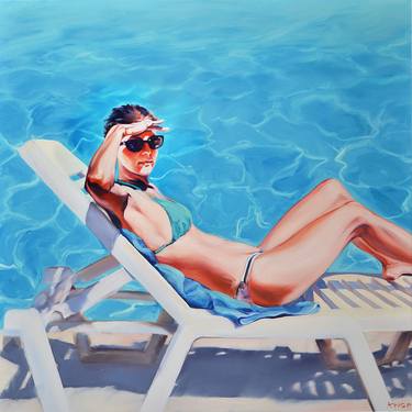 Print of Figurative Beach Paintings by Rafał Knop