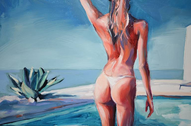 Original Figurative Nude Painting by Rafał Knop