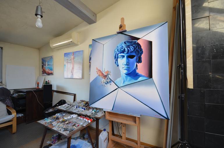 Original Illustration People Painting by Rafał Knop