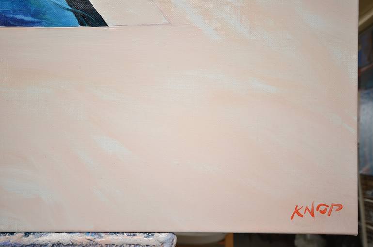 Original Figurative Beach Painting by Rafał Knop