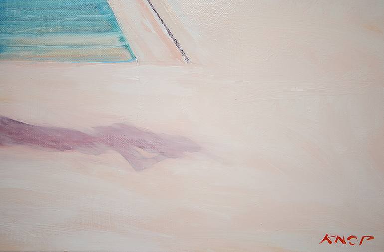 Original Figurative Beach Painting by Rafał Knop