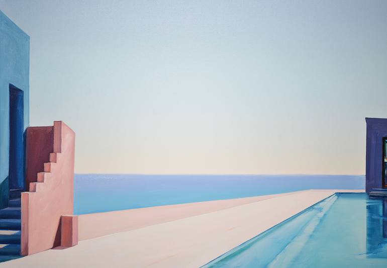 Original Conceptual Landscape Painting by Rafał Knop