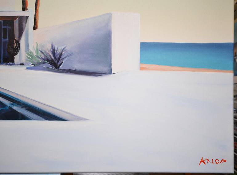 Original Figurative Beach Painting by Rafał Knop