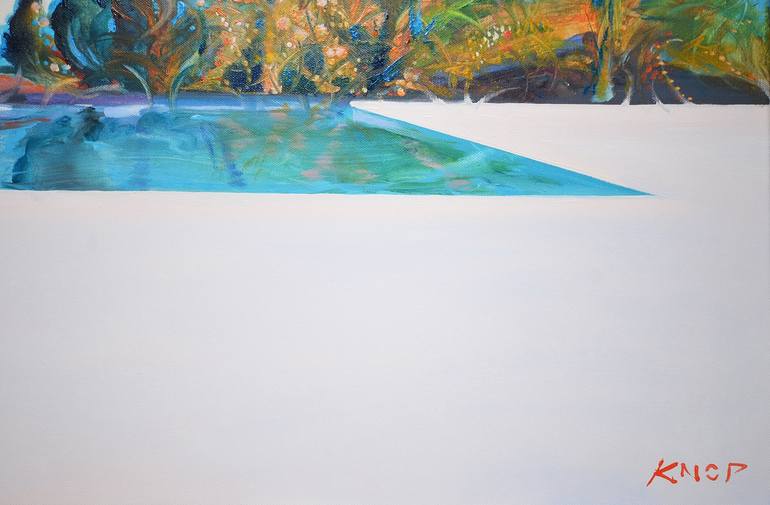 Original Figurative Beach Painting by Rafał Knop